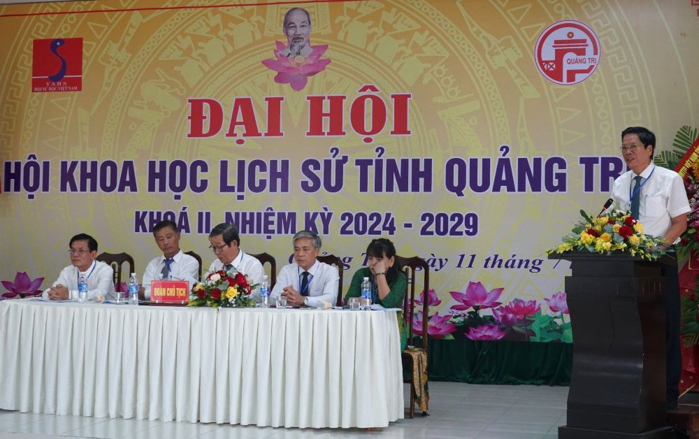 Đồng ch&iacute; Phan Văn Phụng ph&aacute;t biểu chỉ đạo tại đại hội - Ảnh: L.T